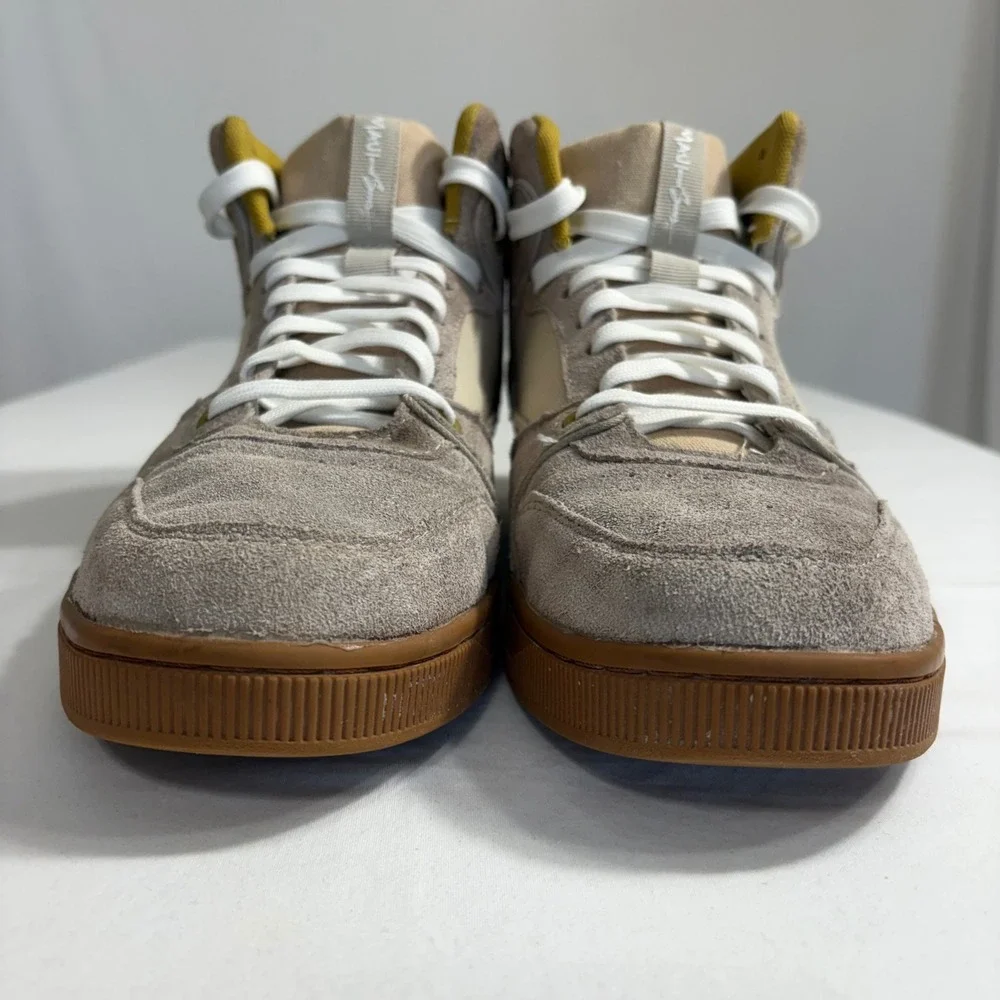 Maui and Sons Beige Suede Leather High Top Sneakers Skate‎ Shoes Mens 9